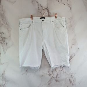Paige Shorts Mens 38 White Federal Iced Frost Denim Jean Jhorts Cut Off Bermuda